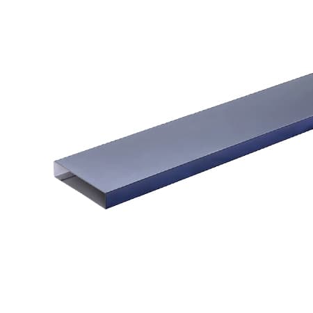 Kerítéselem zárt profil / 100mm szélesség / 2000mm hosszúság / RAL 9006 - ezüst