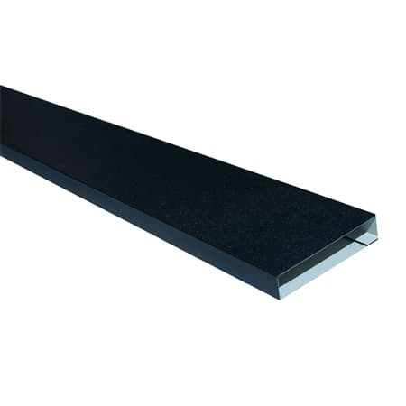 Kerítéselem zárt profil / 100mm szélesség / 1600mm hosszúság / RAL 9005 matt - fekete