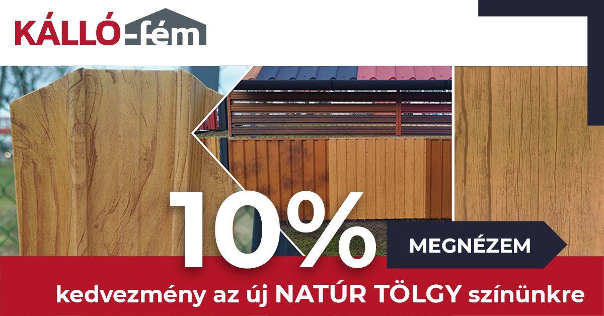 NATÚR tölgy 10% szín akció