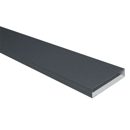Kerítéselem zárt profil / 120mm szélesség / 1000mm hosszúság / RAL 7024 matt - grafitszürke