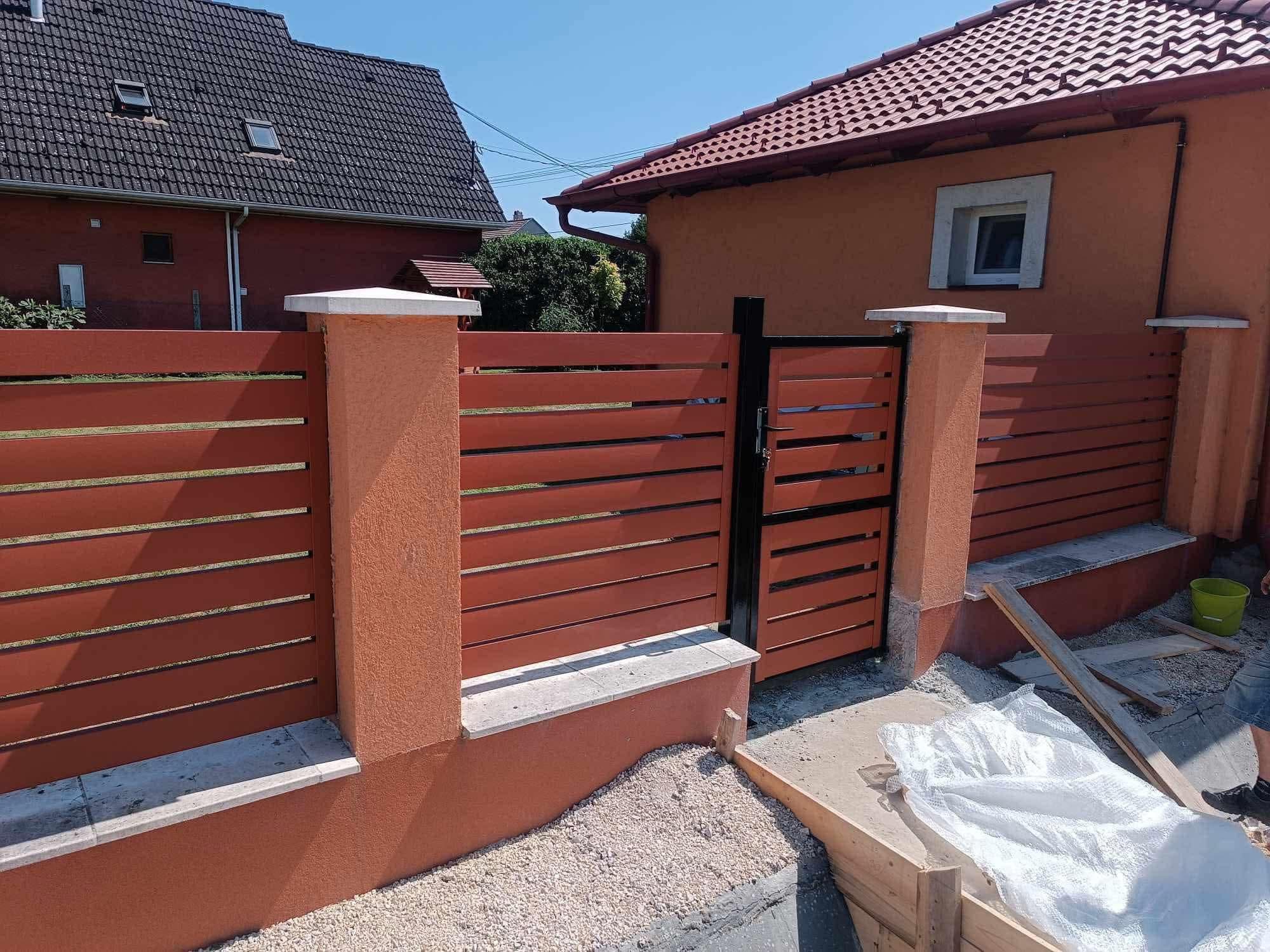 RAL 8004 matt Kerítéselem zárt profil