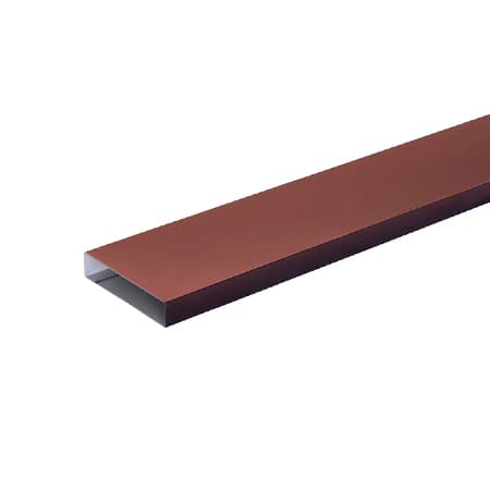 Kerítéselem zárt profil / 120mm szélesség / 1500mm hosszúság / RAL 8004 matt - rézbarna