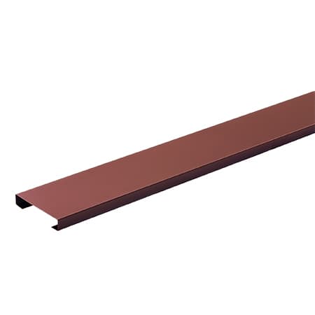 Kerítéselem "C" profil / 120mm szélesség / 2000mm hosszúság / RAL 8004 matt - rézbarna
