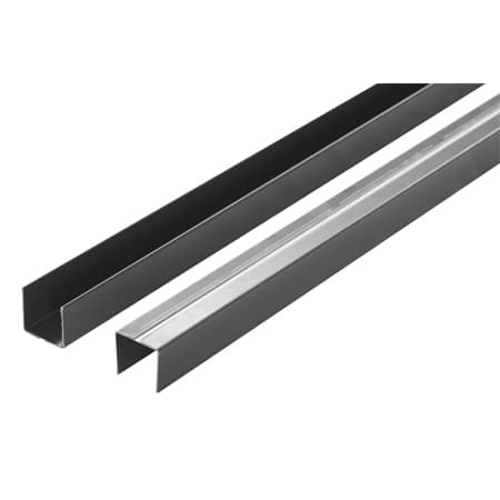U profil C típusú kerítéselemhez / 20x21x20 méretű / 1000mm hosszúság / RAL 9006 - ezüst