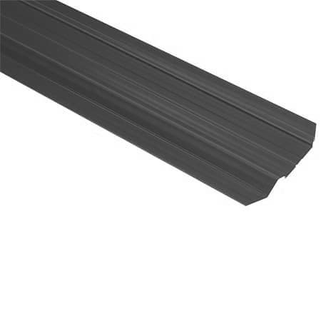 Kerítésléc - íves / 1250mm hosszúság / RAL 9007 - alumínium ezüst